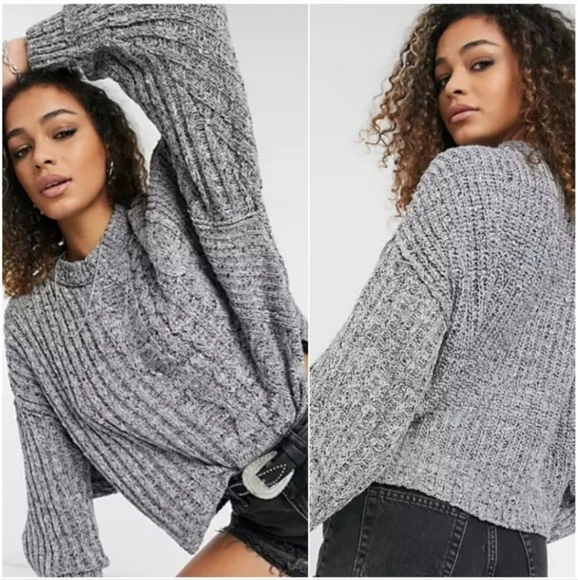Free people On Your Side Crop Pullover Sweater - Picture 1 of 10